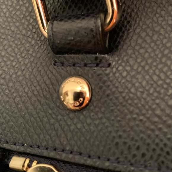 COACH Purse, Navy Blue. Great condition. - Picture 13 of 16